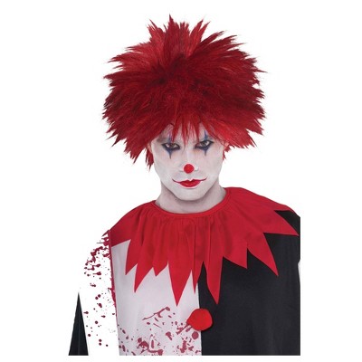 Adult Evil Clown Halloween Costume Wig