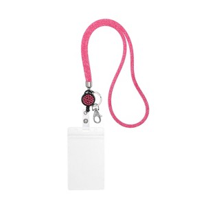 Unique Bargains Crystal ID Card Bling Keychain Lanyards with Metal Clasps - 1 of 4