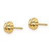 Black Bow Jewelry 5mm Diamond-cut Half-Ball Post Earrings in 14k Yellow Gold - 2 of 4