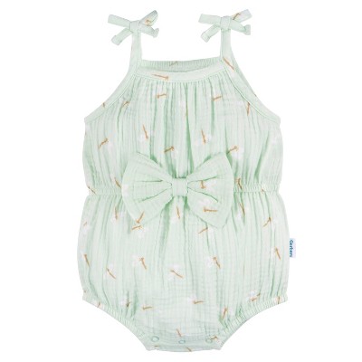 Image of Gerber Baby & Toddler Girls' Romper - Dragonflies - 3-6 Months
