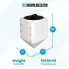 Norwesco 5 Gallon Conical Total Drain Tank for Fertilizer Solutions, Agricultural Chemicals, Plant Foods, and Liquid Feeds, White - 3 of 4
