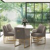 SEYNAR Contempoary Velvet Dining Chair with Metal Frame Legs, set of 6 - 3 of 4