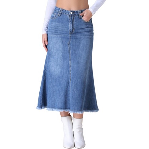 High waisted jean skirt target hotsell