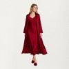 Anna-Kaci Lounge Women's 2-Piece Set Satin V-Neck Slip Dress with Flowing Long Robe - 4 of 4