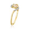 Pure Collection by Ross-Simons Opal Swirl Ring With Diamonds in 14kt Yellow Gold - 3 of 4