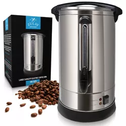 Zulay Premium Commercial Coffee Urn - 100 Cup Quick Brewing Coffee Dispenser/Maker