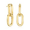 Ross-Simons Italian 14kt Yellow Gold Removable Paper Clip Link Hoop Drop Earrings - 3 of 4