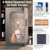 Costway Portable Steam Sauna for Home Full Body Sauna Box with 3L Steam Generator Black/Coffee/Gray - 4 of 4