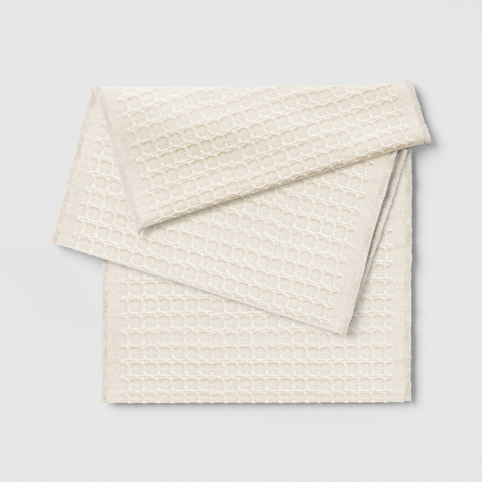 72"x14" Solid Textured Table Runner Ivory - Threshold™