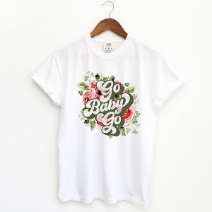 Simply Sage Market Women's Go Baby Go Derby Short Sleeve Garment Dyed Tee - 1 of 3