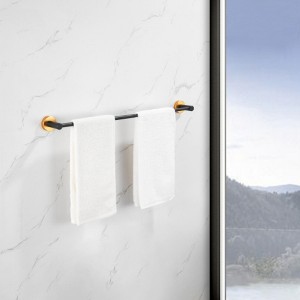 3-Piece Bathroom Towel Bar Hardware Set, Durable Space-Saving Aluminum - 1 of 4