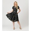 Unique Vintage Women's Dahlia Swing Dress - 3 of 4