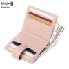 BEAFUP RFID Blocking Women's Wallet - PU Leather Slim Card Holder with 14 Card Slots & 1 Bill Compartment for Travel, Daily Use - 3 of 4