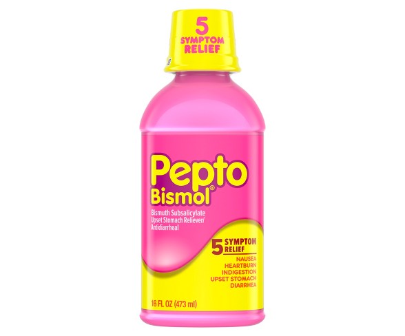 Pepto-Bismol 5 Symptom Digestive  Original Liquid 16 fl oz