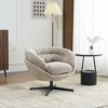NicBex Office Chair with Removable Cushion,Chenille Accent Chair with 360-Degree Swivel Function,Round Office Chair for Living Room - 2 of 4