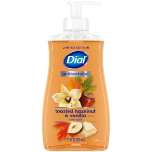 Dial Antibacterial Toasted Hazelnut & Vanilla Gel Pump Hand Soap - 11oz - 1 of 4
