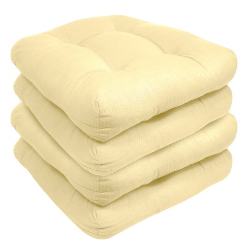 Sweet Home Collection  Patio Chair Pads Thick Fiber Fill Tufted