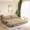 KWPZQEB 73.2" Lazy Sofa, Queen Pull Out Sofa Bed, Velvet Foldable Loveseat with Pillows, 3-in-1 Convertible Sleeper Sofa, Space Saving for Living Room - 2 of 4