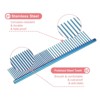 Unique Bargains Stainless Steel Rounded Ends Gentle Care Pet Comb 3 Pcs - 3 of 4