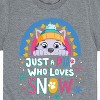Boys' - Paw Patrol - Just A Pup Who Loves Snow Short Sleeve Graphic T-Shirt - 2 of 4