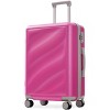 FURNIinspire Bag And Luggage Sets Travel Luggage Set Suitcase Set, 3 Piece Hard Shell Suitcases, Lightweight Suitcase, Pink, 11.4"*20.1"*29.1" - 2 of 4
