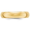 Black Bow Jewelry 2mm to 6mm 14K Yellow Gold Half Round Standard Fit Band - 3 of 4