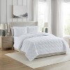 VCNY 3pc Full/Queen Lucy Pinsonic Quilt Set White: Hypoallergenic, Embroidered, Microfiber - 2 of 4
