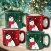 Courtside Market Snowman Red & Green Cozy 15 oz Mug 4 Piece Set - 2 of 2