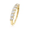 Ross-Simons 1.00 ct. t.w. CZ 7-Stone Ring in 14kt Yellow Gold - 3 of 4