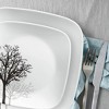 Corelle 12pc Vitrelle Timber Shadows Dinnerware Set: Botanical Tree Pattern, Service for 4, Includes Plates & Bowls - 4 of 4