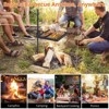 Swivel Campfire Grill,Open Fire Grate Pit,Over Fire Camp Grill with Carrying Bag,Adjustable Swivel Grill-Grate and Hanger Rod for Outdoor Camping BBQ - 3 of 4