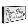 Stupell Industries Coffee House Love Brews Here Framed Giclee Art, Black, 24" x 10" - 2 of 4
