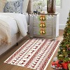 GustoWave Snowflake Christmas Holiday Decorative Area Rug for Bedroom Living Room, White - 3 of 4