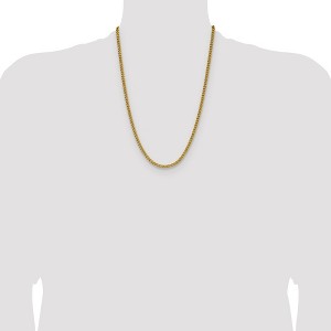 Chisel Stainless Steel Polished Yellow IP-plated 4.5mm 24" Round Curb Chain Necklace - 1 of 4
