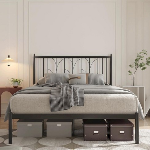 Platform Bed Frame with Wheat Head Headboard - image 1 of 4