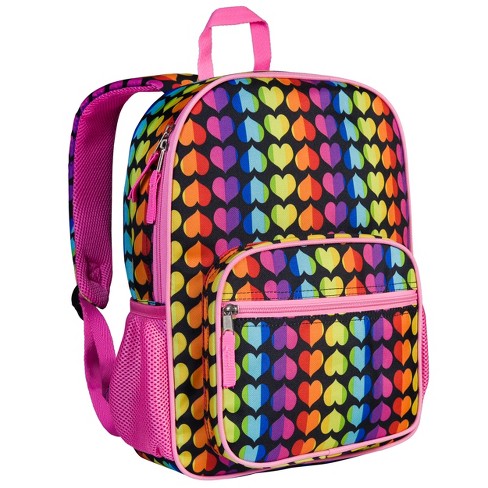 Wildkin Kids Recycled Eco Backpack Rainbow Hearts Target