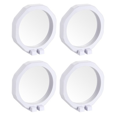 Unique Bargains Octagon TPU Film Display Jewelry Boxes with Base 4 Pcs