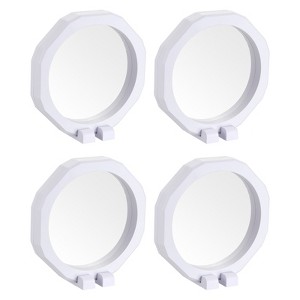 Unique Bargains Octagon TPU Film Display Jewelry Boxes with Base 4 Pcs - 1 of 4