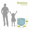 Majestic Home Goods,Cube Pouf Trellis - 2 of 4