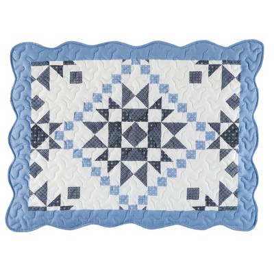 Collections Etc Star Patchwork Sham Set