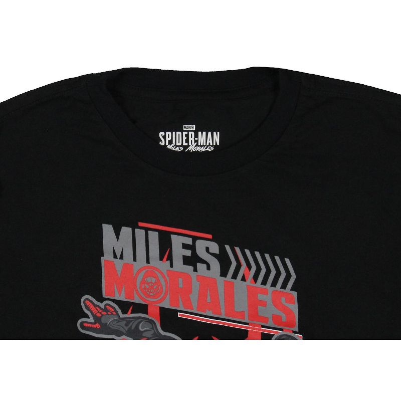 Marvel Spider-Man Big Boy's Miles Morales Web Slinging Long Sleeve T-Shirt, 4 of 5