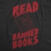 Mens Read Banned Books Funny T Shirt Awesome Reading Lovers Graphic Tee - Crazy Dog Men's T Shirt - image 2 of 4