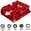 Luxury Velvet Super Soft Christmas Prints Fleece Blanket-Holiday Theme Home Décor Fuzzy Warm and Cozy Throws - 3 of 4