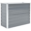 vidaXL Raised Bed Grey Galvanized Steel 94.5x31.5x30.3 in Sturdy - 2 of 4