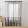 Georgette Sheer Window Curtain Panels Pair - 2 of 4