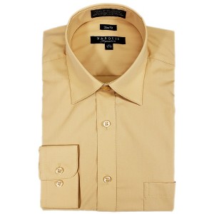 Marquis Men's Long Sleeve SLIM FIT Dress Shirt - 1 of 4