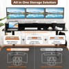 Tangkula 63" x 24" Standing Desk with Drawers Electric Stand-up Desk with Monitor Stand - 4 of 4