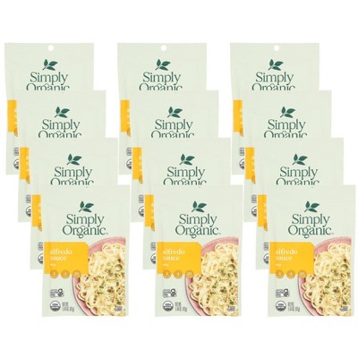 Simply Organic Alfredo Seasoning Mix - Case of 12/1.48 oz