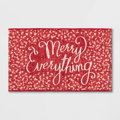 1'6"x2'6" Merry Everything Process Print Holiday Accent Rug Red - Threshold™