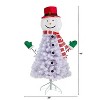 4ft. Snowman Artificial Christmas Tree with 234 Branches – Playful Seasonal Holiday X-Mas Décor - 2 of 4